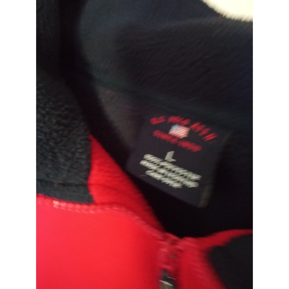 US Polo Assn Mens Quarter Zip Fleece Pullover Red Large Embroidered Logo - Picture 6 of 12